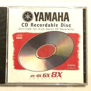 Yamaha CD-R 650MB 74 Min 2X 4X 6X 8X High-Speed Recordable Disc